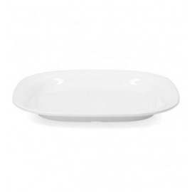 PLATO CUADRADO 10" BLANCA