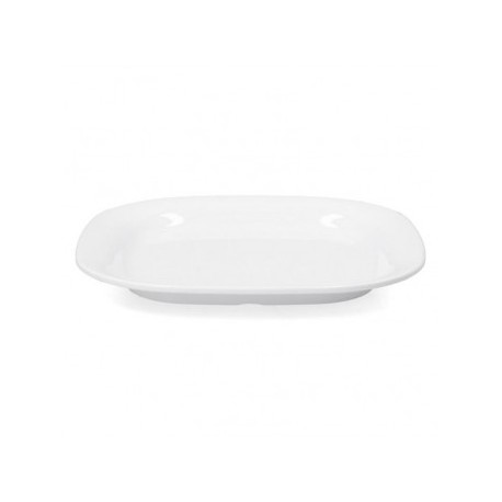 PLATO CUADRADO 10" BLANCA